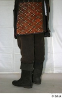  Photos Medieval Brown Vest on white shirt 3 brown vest historical clothing leg lower body 0006.jpg